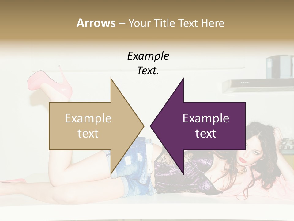 Young Indoors Jeans PowerPoint Template