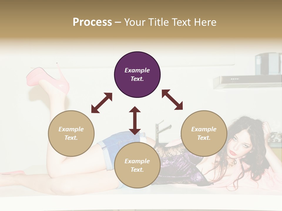 Young Indoors Jeans PowerPoint Template