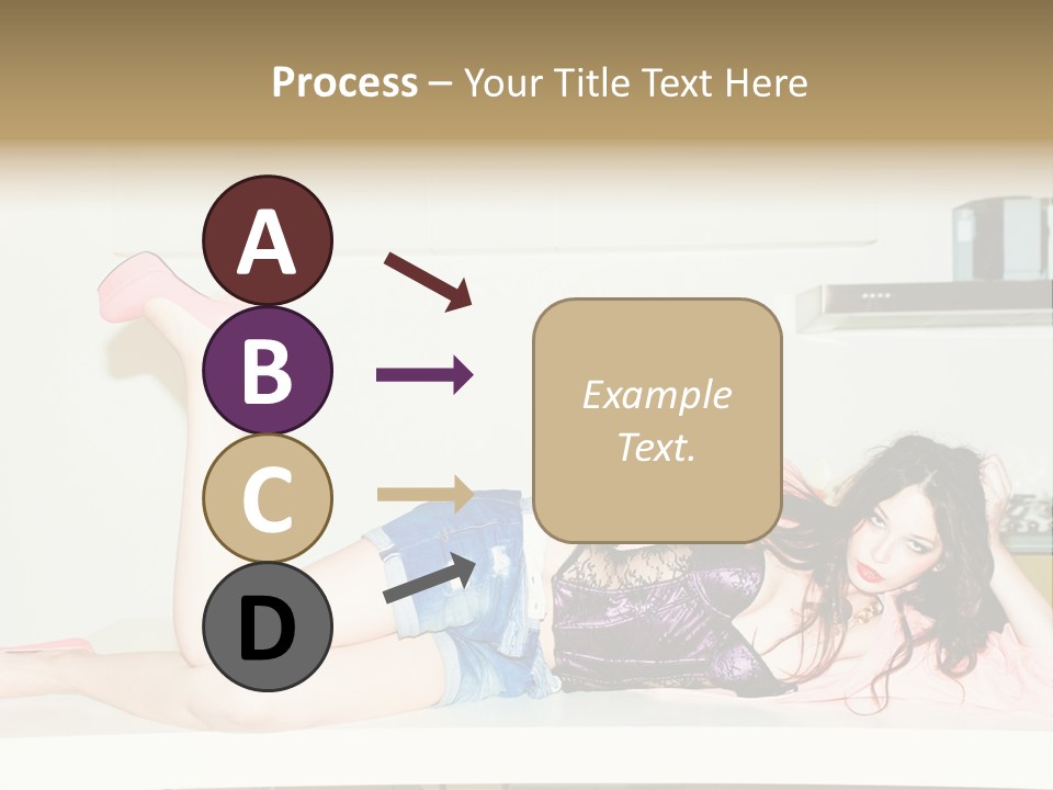 Young Indoors Jeans PowerPoint Template