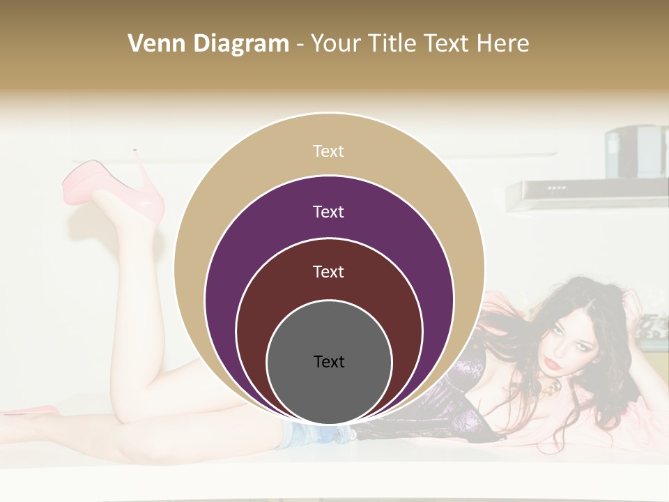 Young Indoors Jeans PowerPoint Template