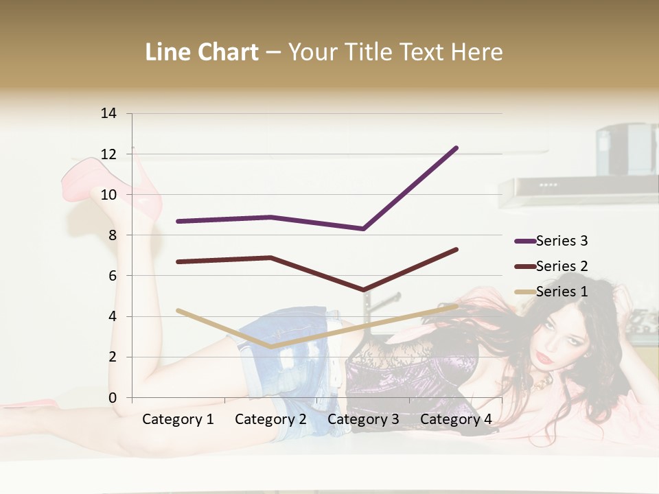 Young Indoors Jeans PowerPoint Template