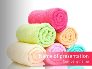 Towel Lifestyle Many PowerPoint Template