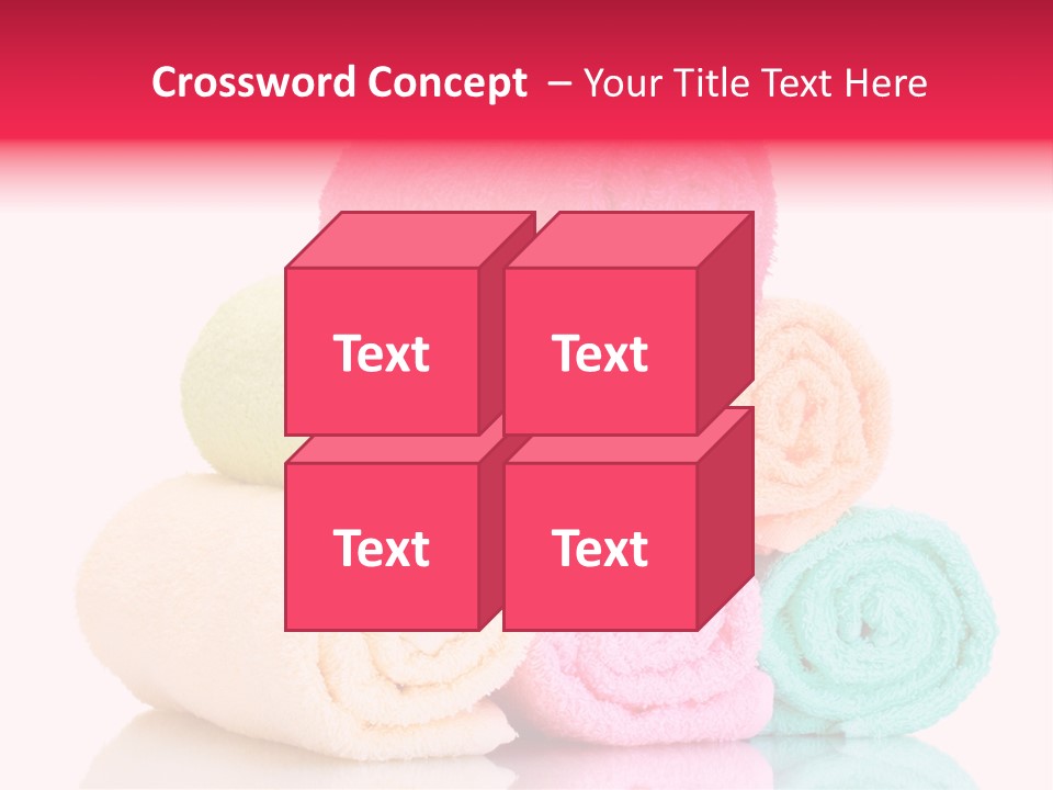 Towel Lifestyle Many PowerPoint Template