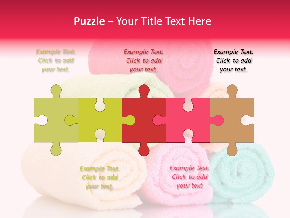 Towel Lifestyle Many PowerPoint Template