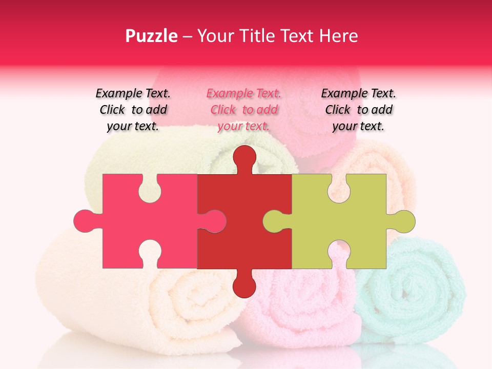 Towel Lifestyle Many PowerPoint Template