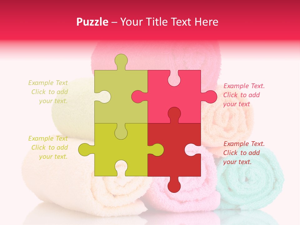 Towel Lifestyle Many PowerPoint Template