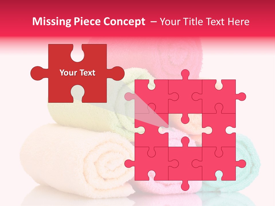 Towel Lifestyle Many PowerPoint Template