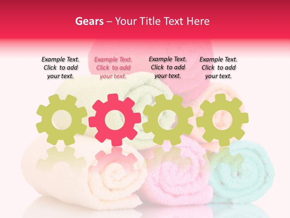 Towel Lifestyle Many PowerPoint Template