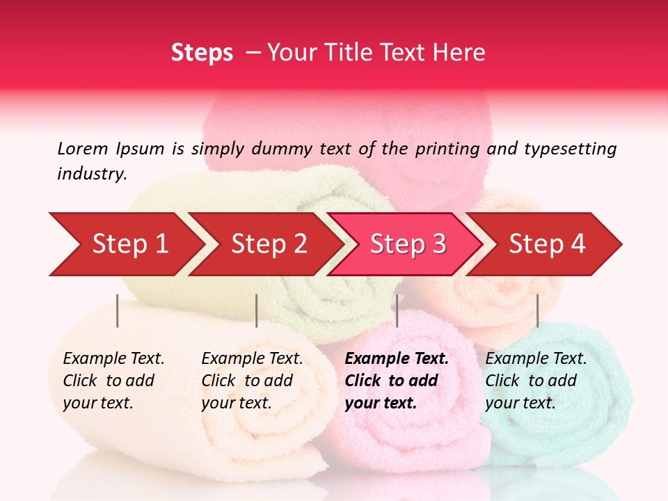 Towel Lifestyle Many PowerPoint Template
