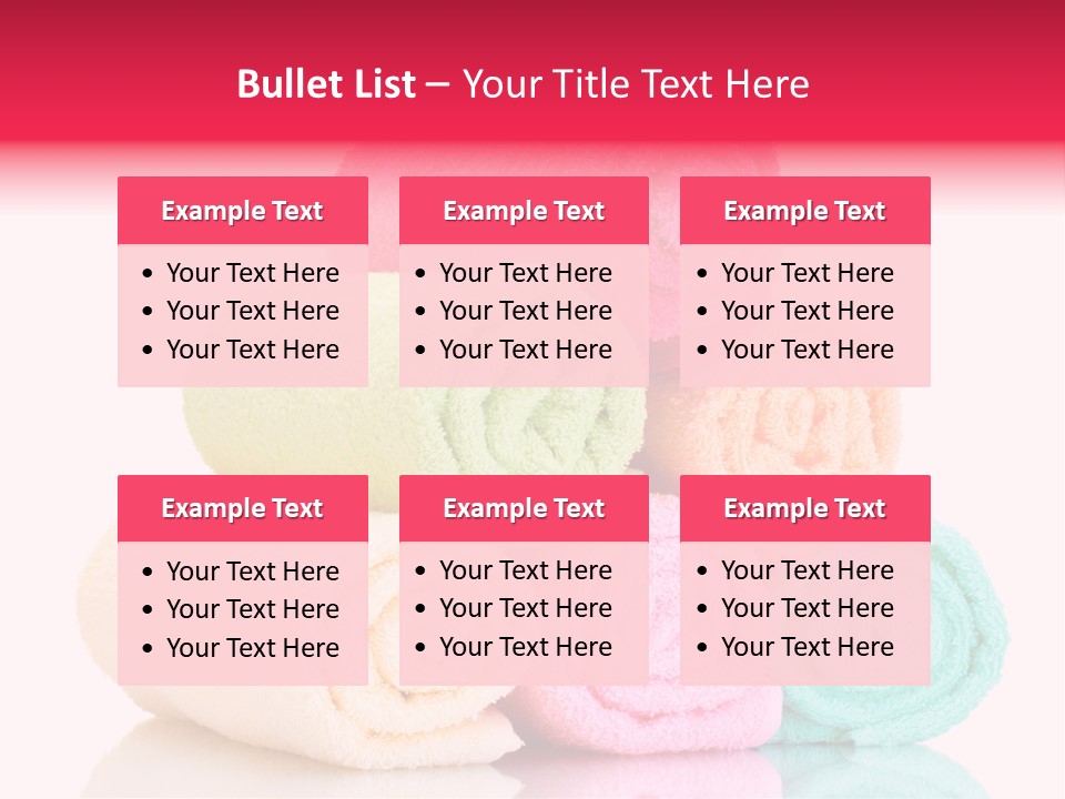 Towel Lifestyle Many PowerPoint Template