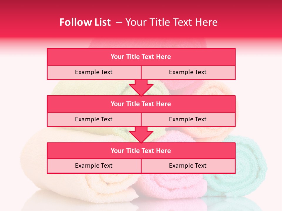 Towel Lifestyle Many PowerPoint Template