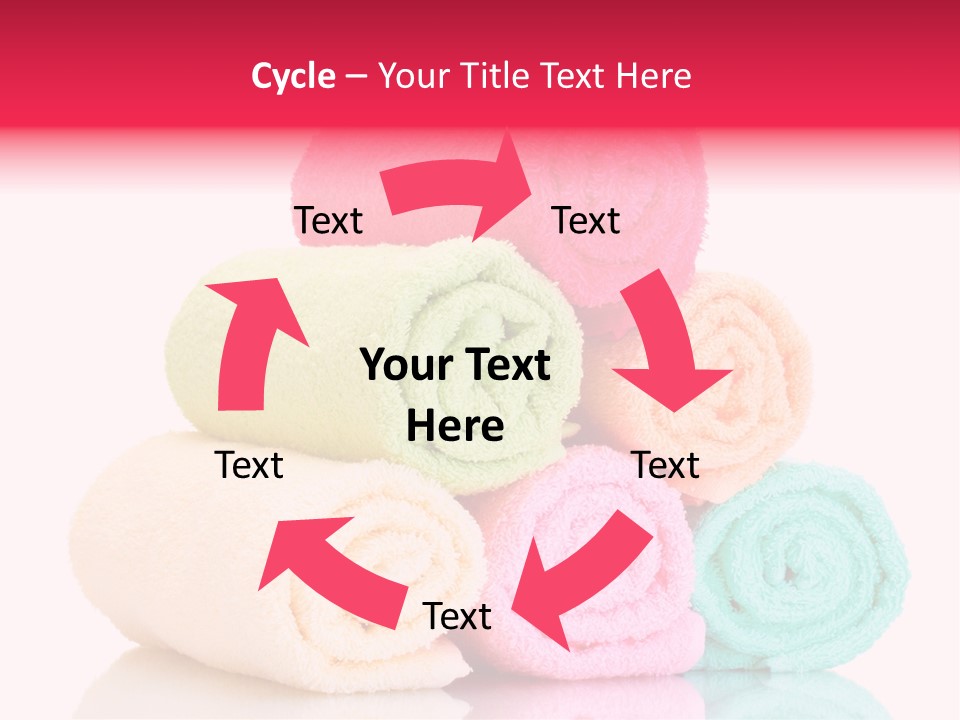 Towel Lifestyle Many PowerPoint Template