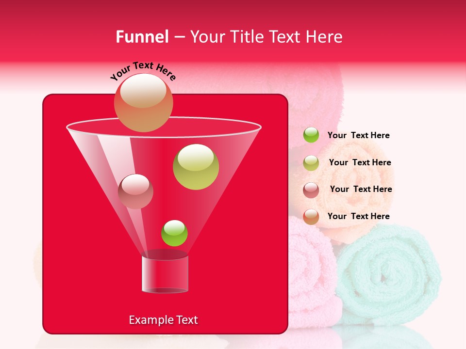 Towel Lifestyle Many PowerPoint Template