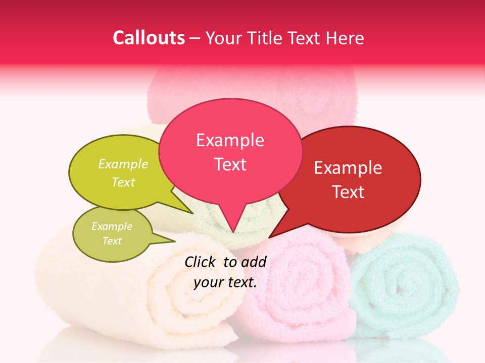 Towel Lifestyle Many PowerPoint Template