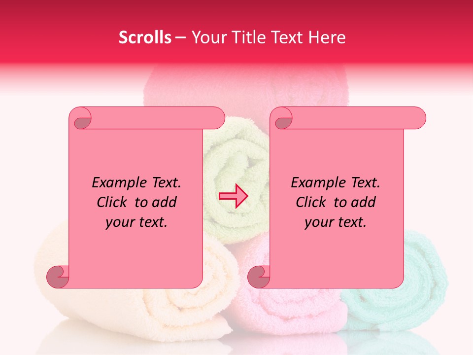 Towel Lifestyle Many PowerPoint Template