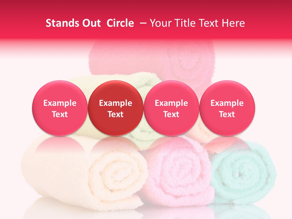 Towel Lifestyle Many PowerPoint Template