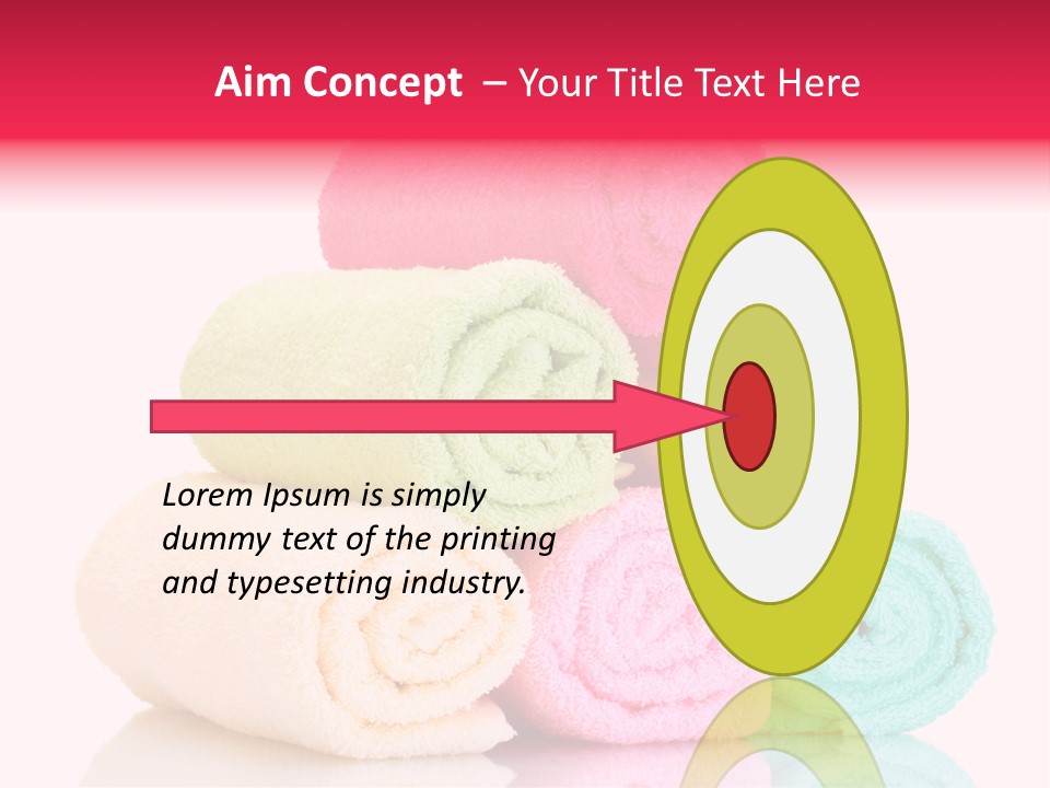 Towel Lifestyle Many PowerPoint Template