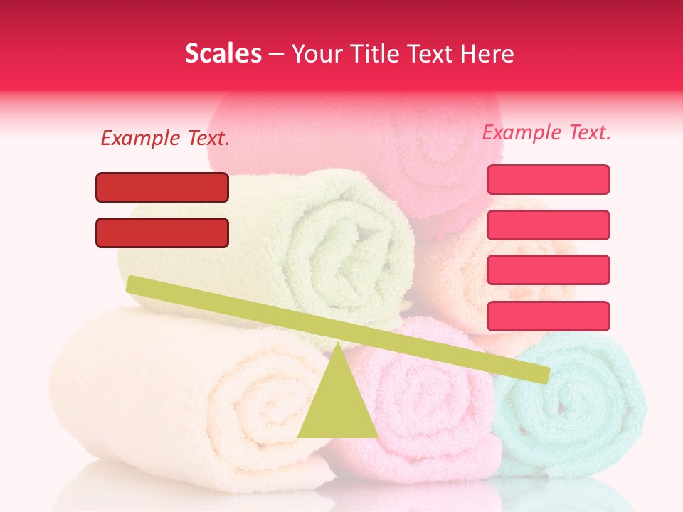 Towel Lifestyle Many PowerPoint Template