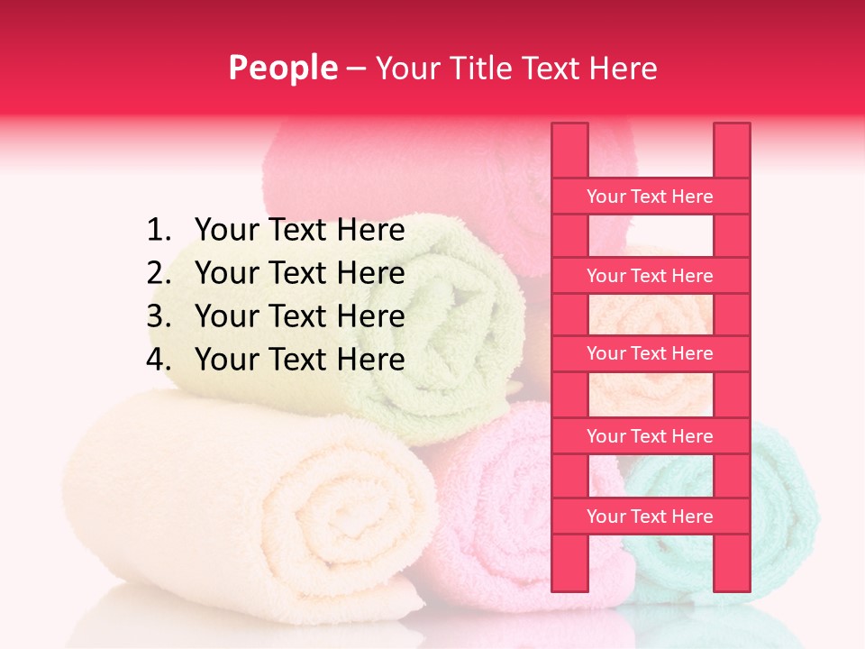 Towel Lifestyle Many PowerPoint Template