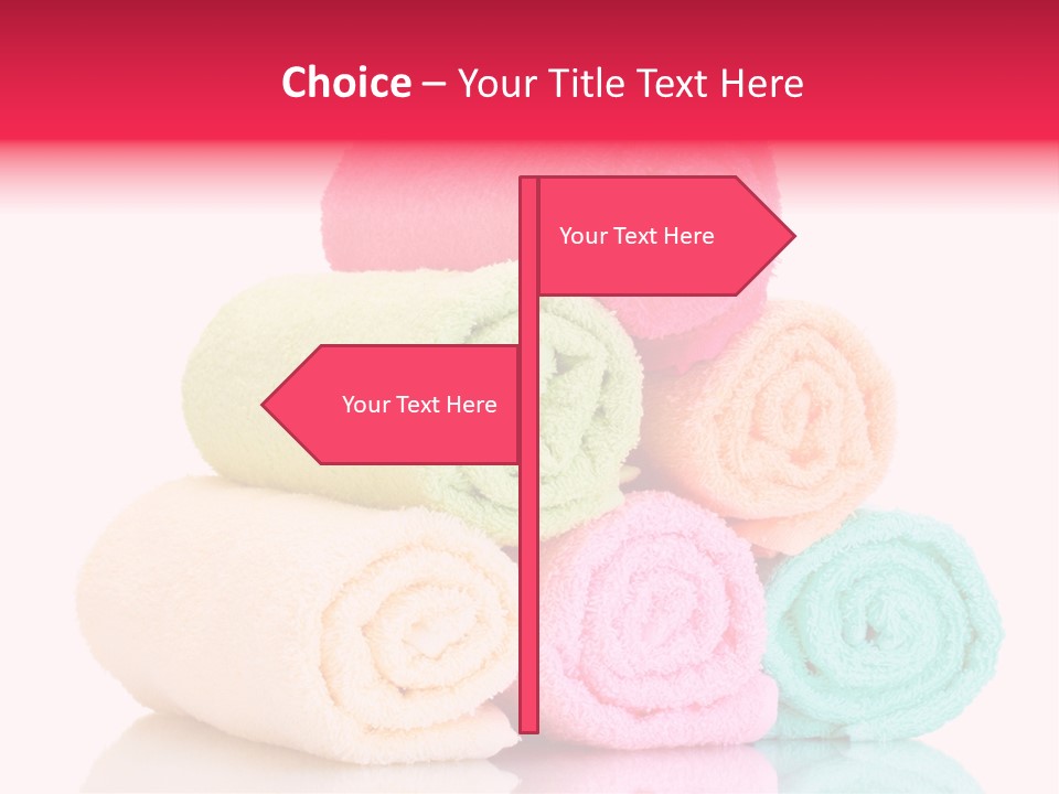 Towel Lifestyle Many PowerPoint Template