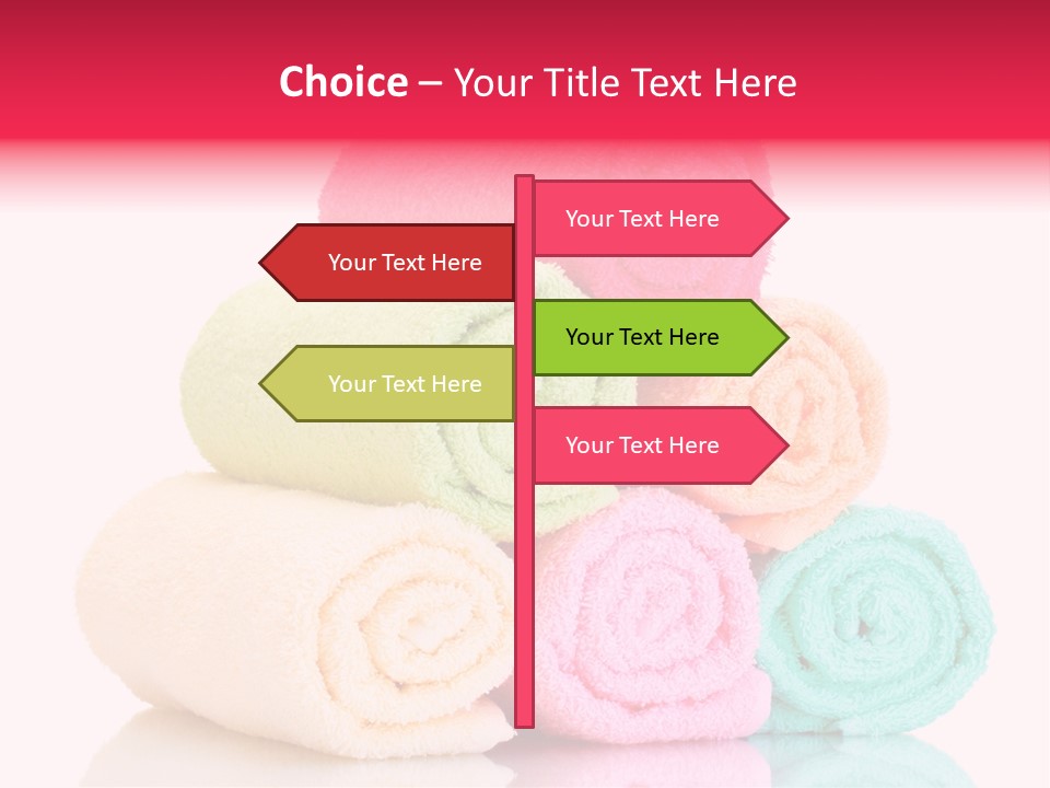 Towel Lifestyle Many PowerPoint Template