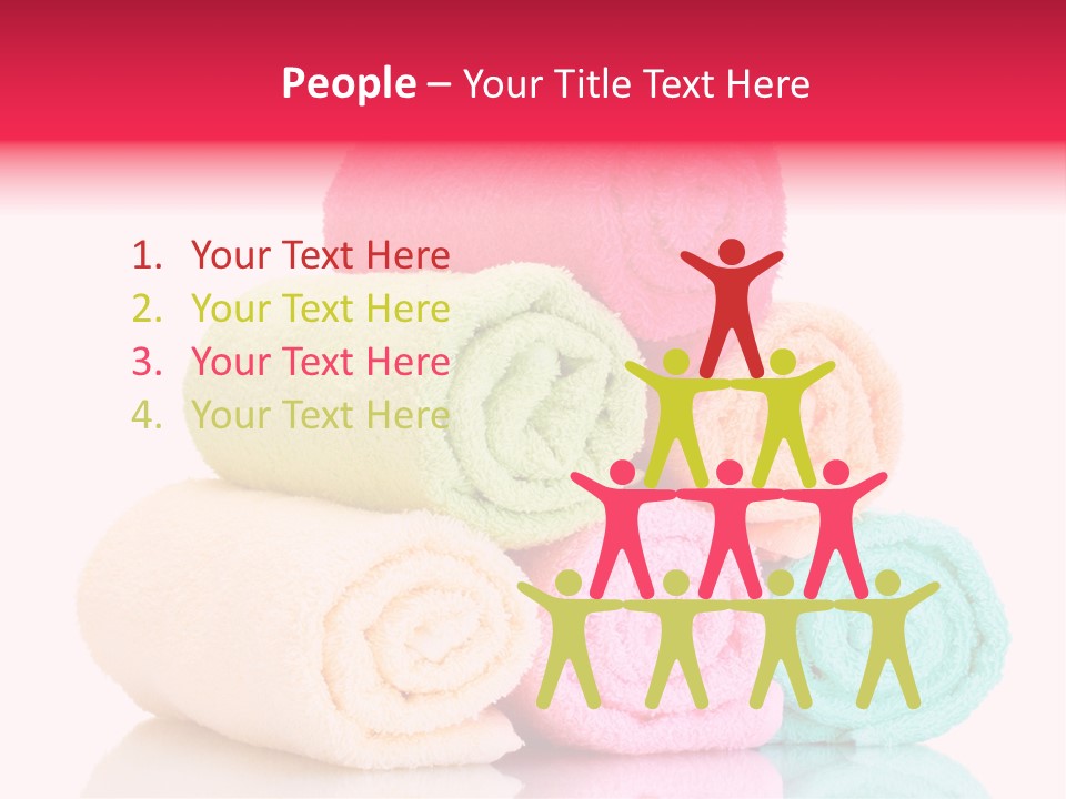 Towel Lifestyle Many PowerPoint Template