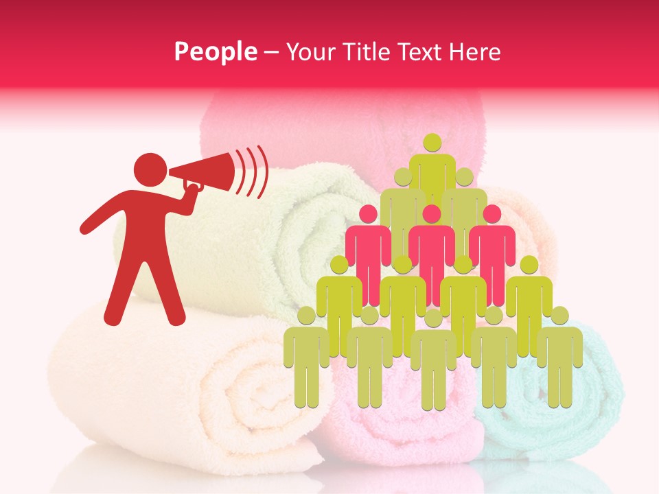 Towel Lifestyle Many PowerPoint Template