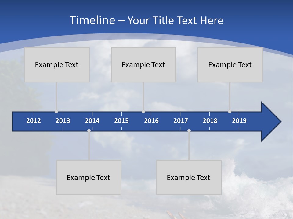 Tropical Nobody Sunlight PowerPoint Template