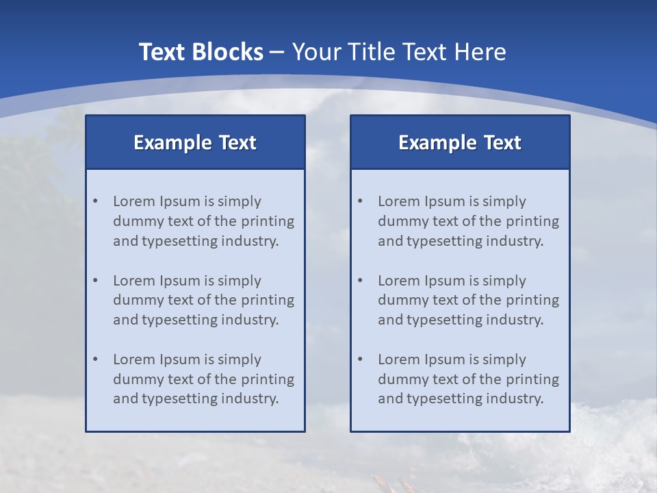 Tropical Nobody Sunlight PowerPoint Template