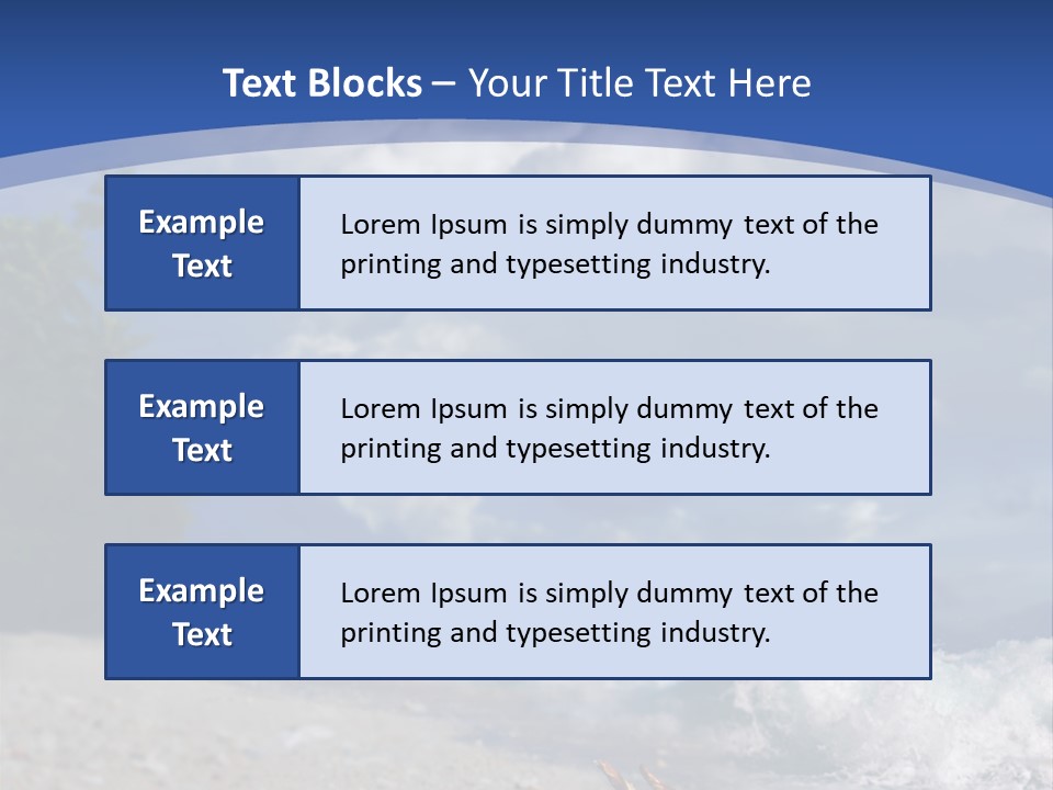 Tropical Nobody Sunlight PowerPoint Template