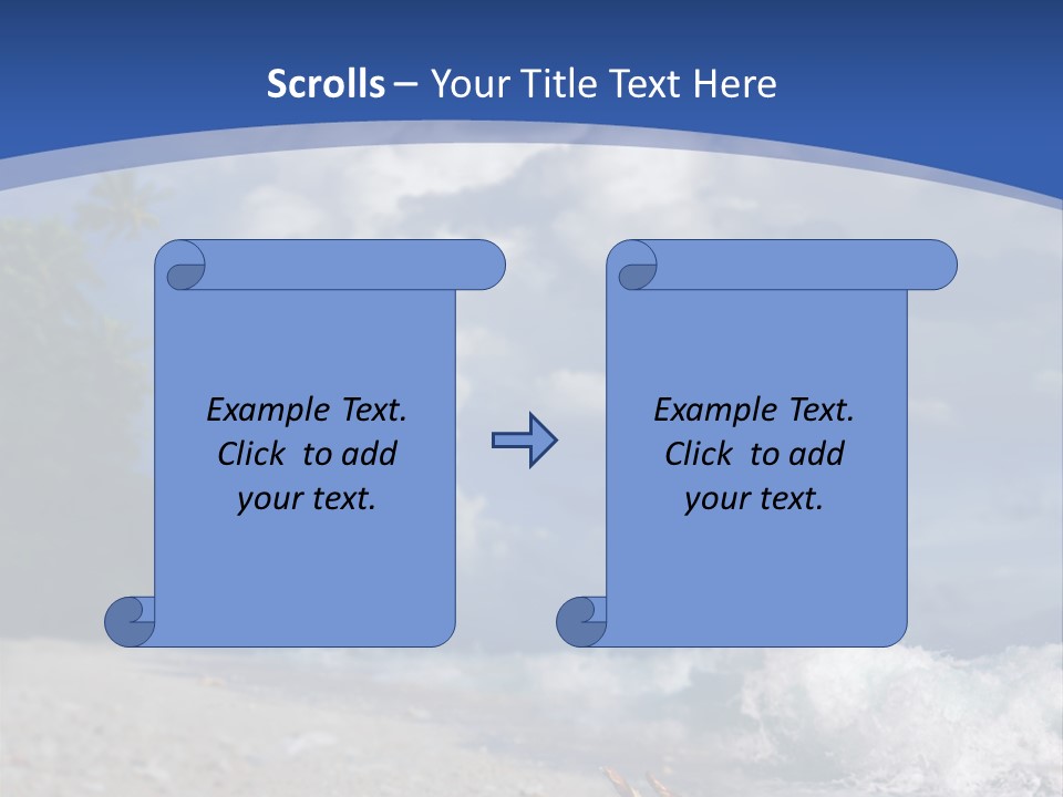 Tropical Nobody Sunlight PowerPoint Template