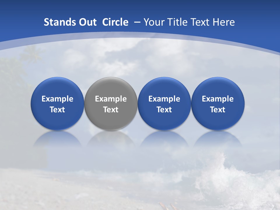 Tropical Nobody Sunlight PowerPoint Template