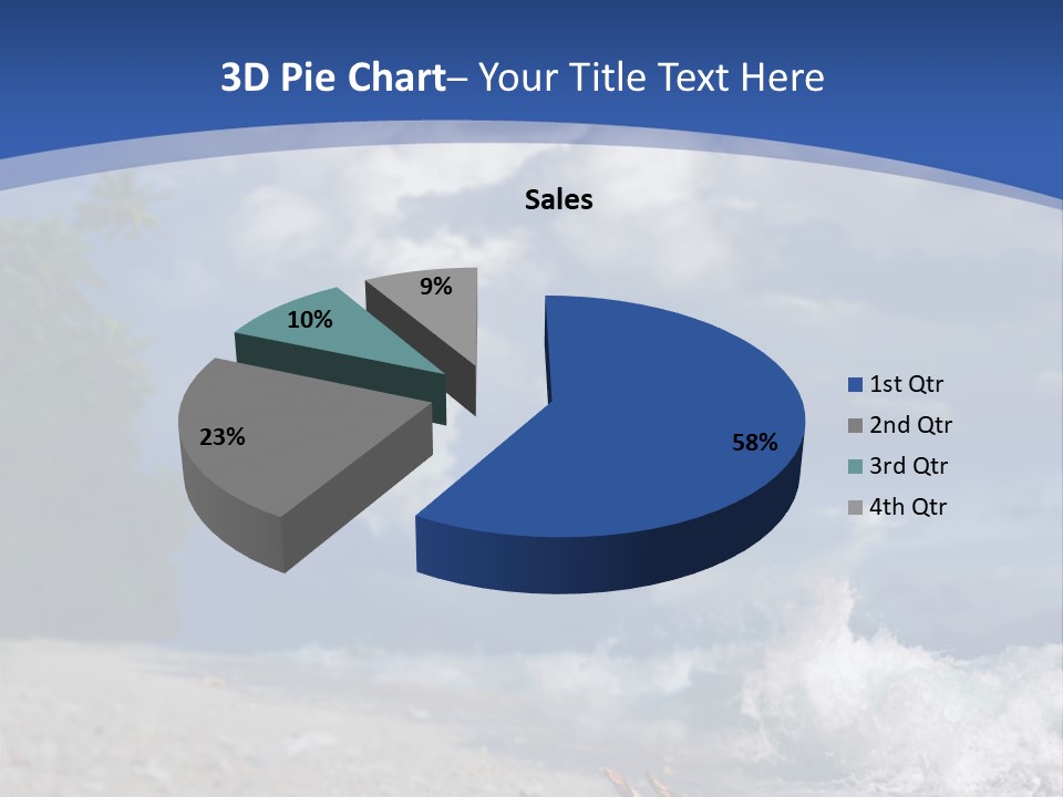 Tropical Nobody Sunlight PowerPoint Template