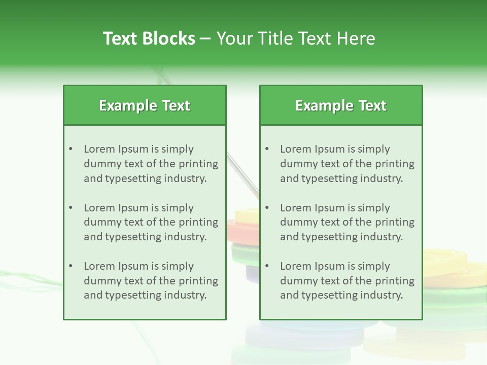 Needlework Notions Holes PowerPoint Template