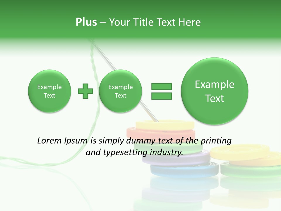 Needlework Notions Holes PowerPoint Template