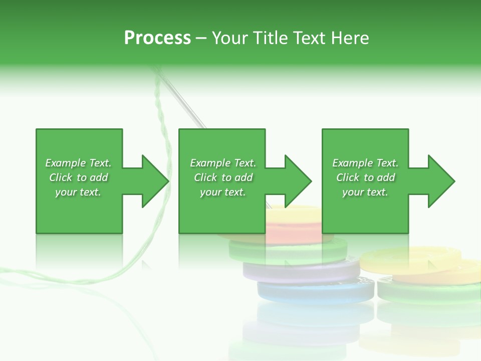 Needlework Notions Holes PowerPoint Template