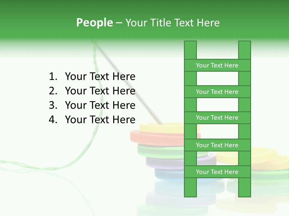 Needlework Notions Holes PowerPoint Template