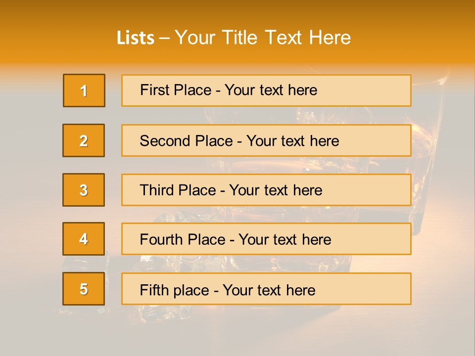 Whisky Hard Glass PowerPoint Template