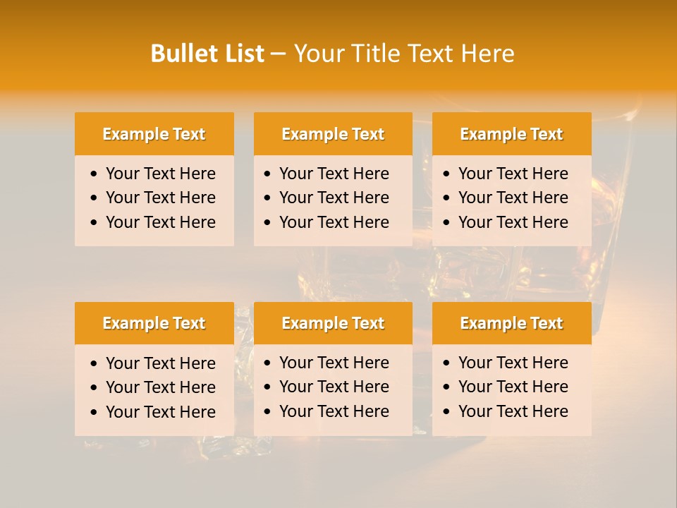 Whisky Hard Glass PowerPoint Template