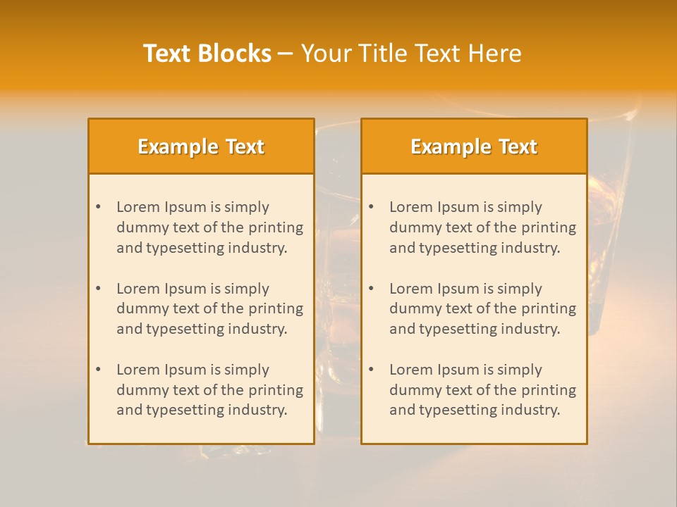 Whisky Hard Glass PowerPoint Template