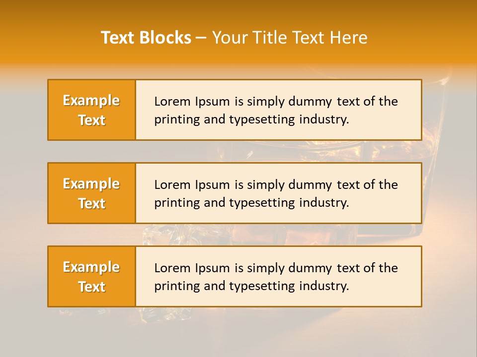 Whisky Hard Glass PowerPoint Template