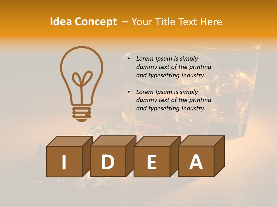 Whisky Hard Glass PowerPoint Template