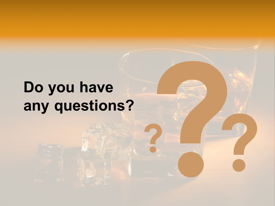 Whisky Hard Glass PowerPoint Template