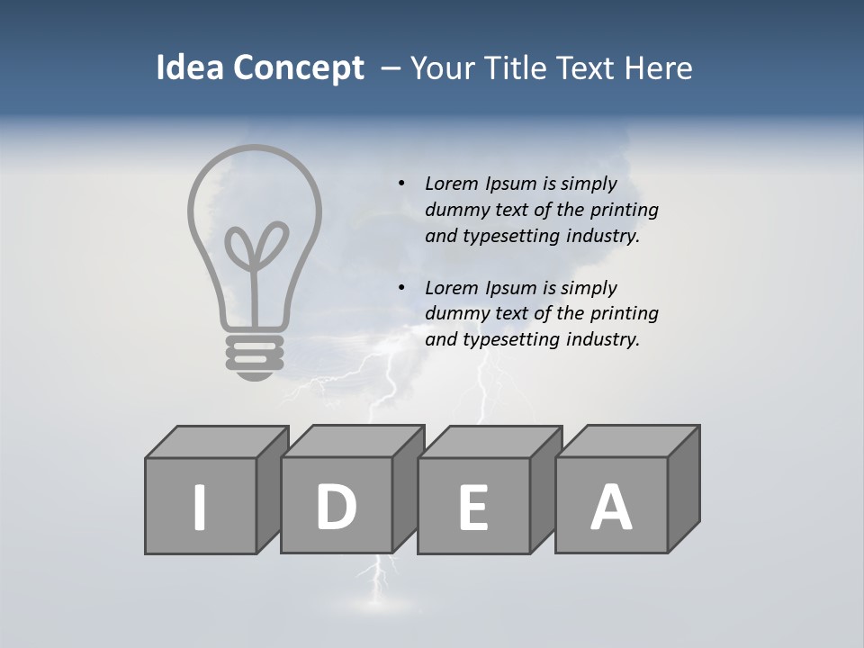 Light Intuitive Intelligence PowerPoint Template