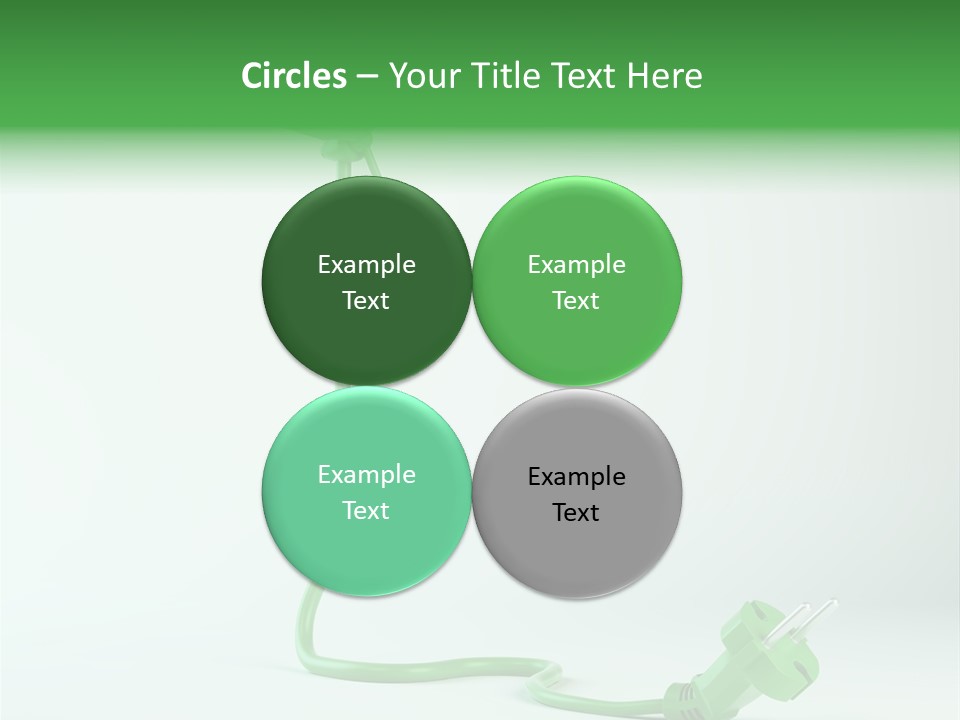 Windmill Wire Ecology PowerPoint Template