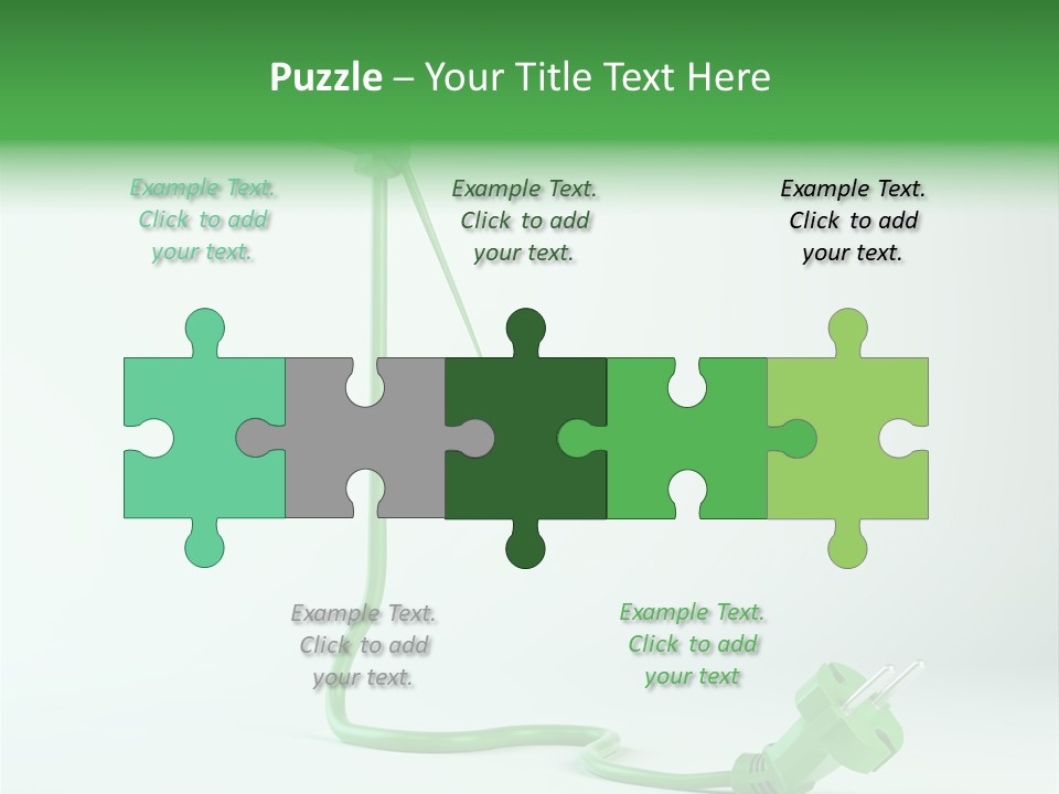 Windmill Wire Ecology PowerPoint Template