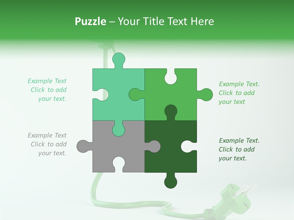 Windmill Wire Ecology PowerPoint Template