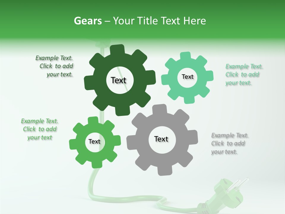 Windmill Wire Ecology PowerPoint Template