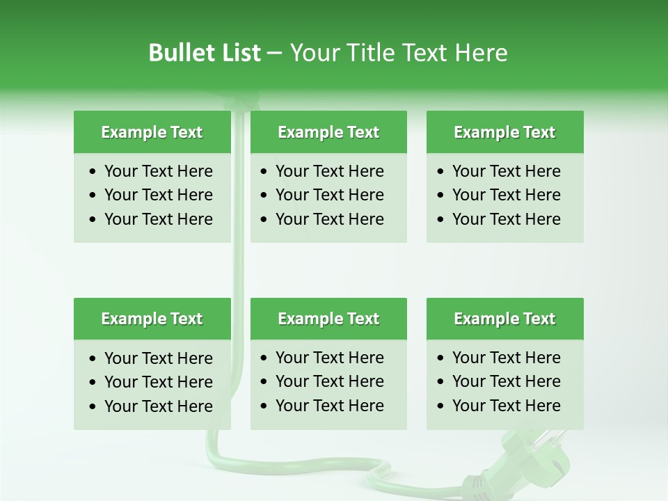 Windmill Wire Ecology PowerPoint Template