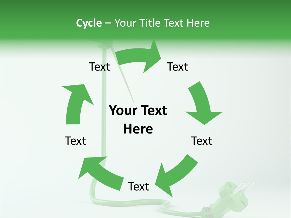Windmill Wire Ecology PowerPoint Template